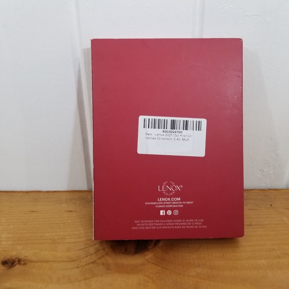 LENOX Ornament - OUR FIRST CHRISTMAS 2021 EUC - Picture 6 of 11